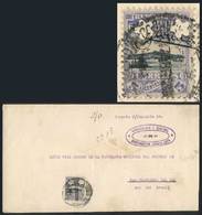 URUGUAY: Cover Sent To Brazil On 7/AP/1920, Franked By Sc.O126 With Two Star Punc - Uruguay