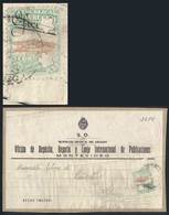 URUGUAY: Large Fragment Of Parcel Post Cover Sent To Belgium On 26/JUN/1923, Fran - Uruguay