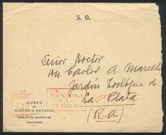 URUGUAY: Cover Of The Museum Of Natural History Sent To Argentina On 6/JA/1934, - Uruguay