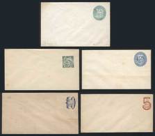 URUGUAY: Lot Of 5 Very Old PS Covers, Unused, Very Fine Quality, Rare! - Uruguay