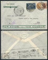 URUGUAY: Cover Franked With 80c., Sent From Montevideo To Spain On 10/AP/1935, Wi - Uruguay
