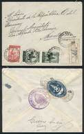 URUGUAY: Registered Cover Sent From Argentina To Montevideo On 25/FE/1942, Addres - Uruguay