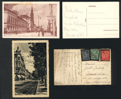 YUGOSLAVIA: 2 Postcards Of Osijek (unused, Light Staining) And Zagreg (sent To Ar - Yugoslavia