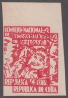 VI-334 CUBA CINDERELLA. 1954. CONSEJO TUBERCULOSOS MEDICINA MEDICINE. PROOF DOUBLE ENGRAVING. - Beneficiencia (Sellos De)