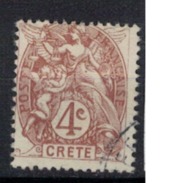 CRETE          N°  YVERT   4     OBLITERE       ( O   2/11 ) - Used Stamps