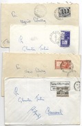Varie Affrancature  Lire 25 Su Busta - 6 Pezzi - 1946-60: Poststempel