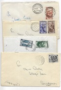 Varie Affrancature  Lire 25 Su Busta - 7 Pezzi - 1946-60: Poststempel