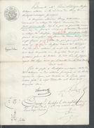 SAINT PIERRE ROCHE 1852 ACTE QUITTANCE POUR FRANÇOIS SENEQUE CONTRE MARIEN BONY : - Manuscripts