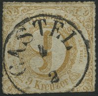 THURN Und TAXIS 44II O, 1865, 9 Kr. Hellockerbraun Mit K1 CASTEL (ohne Jahreszahl), Feinst - Altri & Non Classificati