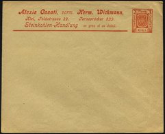 KIEL A PU 3 BRIEF, COURIER: 1899, Privatumschlag 3 Pf. Orange, Ungebraucht, Feinst - Privatpost