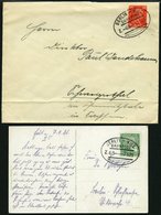 BAHNPOST Berlin-Kiel (Zug 63 (3x),64 (2x) Und 66), 1923-1944, 6 Belege Feinst/Pracht - Macchine Per Obliterare (EMA)