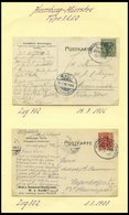 BAHNPOST Hamburg-Münster (verschiedene Züge Und Typen), 1906-1936, 13 Belege Und Eine Beutelfahne Für Päckchen, Meist Pr - Franking Machines (EMA)