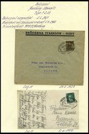 BAHNPOST Hamburg-Sassnitz (verschiedene Züge) 1923-1942, 10 Belege Meist Pracht - Macchine Per Obliterare (EMA)