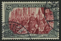 Dt. Reich 66I O, 1900, 5 M. Reichspost, Type I, Stempel LOMMATZSCH, Kabinett, Gepr. Pfenninger Und Fotoattest Jäschke, M - Autres & Non Classés