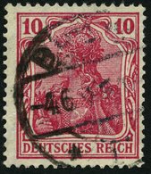 Dt. Reich 86IId O, 1915, 10 Pf. Karmin Kriegsdruck, Feinst, Gepr. Jäschke, Mi. 110.- - Autres & Non Classés