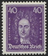 Dt. Reich 395 **, 1926, 40 Pf. Leibniz, Normale Zähnung, Pracht, Mi. 160.- - Gebraucht