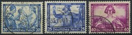 Dt. Reich 505B,506/7A O, 1933, 20, 25 Und 40 Pf. Wagner, 3 Werte üblich Gezähnt, Pracht, Mi. 350.- - Autres & Non Classés