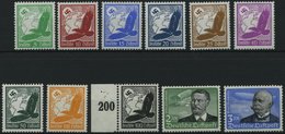 Dt. Reich 529-39x **, 1934, Flugpost, Postfrischer Prachtsatz, Fotoattest Dr. Oechsner, Mi. 800.- - Autres & Non Classés