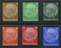 Dt. Reich 548-53 **, 1934, Hindenburg-Trauer, Prachtsatz, Mi. 150.- - Sonstige & Ohne Zuordnung