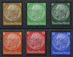 Dt. Reich 548-53 **, 1934, Hindenburg-Trauer, Prachtsatz, Mi. 150.- - Other & Unclassified