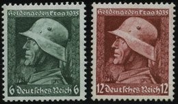 Dt. Reich 569/70x **, 1935, Heldengedenktag, Senkrechte Gummiriffelung, Pracht, Mi. 90.- - Sonstige & Ohne Zuordnung