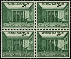 Dt. Reich 743 VB **, 1940, 24 Pf. Briefmarkenausstellung Im Viererblock, Pracht, Mi. 144.- - Altri & Non Classificati