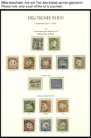 SAMMLUNGEN O, 1872-1918, Fast Nur Gestempelte Saubere Sammlung Dt. Reich Im Leuchtturm Falzlosalbum Mit Zahlreichen Gute - Oblitérés