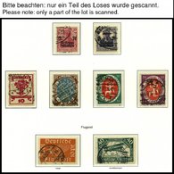SAMMLUNGEN O, 1919-23, Gestempelte Saubere Sammlung Inflation Mit Mittleren Werten Auf Leuchtturm Falzlosseiten, Feinst/ - Oblitérés