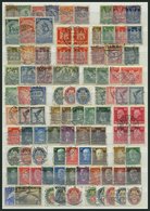 LOTS O, 1924-32, Gestempelte Partie Verschiedener Werte, Incl. Dienstmarken, Feinst/Pracht, Mi. 1090.- - Used Stamps