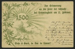 GANZSACHEN PP 19D1 BRIEF, Privatpost: 1900, 5 Pf. Erinnerung An Die Feier Der Schlacht Bei Hemmingstedt Am 17. Februar,  - Sonstige & Ohne Zuordnung