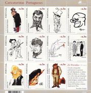TIMBRES - STAMPS - PORTUGAL - 2005 - PORTUGAIS DESSINATEURS - PORTUGUESE CARTOONITS - Feuille - Sheet - NEUFS - MHN - Full Sheets & Multiples