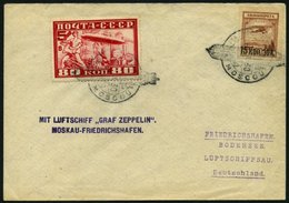 ZEPPELINPOST 85Bb BRIEF, 1930, Rückfahrt Von Russland, Frankiert Mit 80 Kop., Prachtbrief - Luft- Und Zeppelinpost