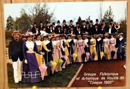 GROUPE FOLKLORIQUE ET ARTISTIQUE DE VOUILLE 86 EPOQUE 1900 SCAN R/V - Vouille