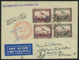 ZULEITUNGSPOST 406 BRIEF, Belgien: 1946, 1 Nordamerikafahrt, Mit Nachgebühr, Prachtbrief - Zeppelines
