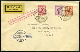 KATAPULTPOST 136c BRIEF, 20.8.1933, &quot,Bremen&quot, - Southampton, Deutsche Seepostaufgabe, Prachtbrief - Lettres & Documents