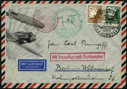KATAPULTPOST 184c BRIEF, 10.10.1934, Europa - Southampton, Deutsche Seepostaufgabe, Prachtbrief - Lettres & Documents