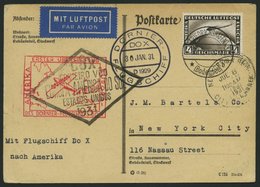 DO-X LUFTPOST 7.b.d. BRIEF, 13.11.1930, Aufgabe Friedrichshafen, Via Rio Nach Nordamerika, Mit Durchgangsstempel 22.IV.3 - Cartas & Documentos