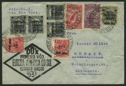 DO-X LUFTPOST 45.BR.d. BRIEF, 04.08.1931, Brasilien, Aufgabe Rio De Janeiro, Schwarzer Rautenstempel, Brief Nach Bremen, - Briefe U. Dokumente