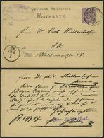 PIONIERFLUGPOST 1909-1914 1887, Violetter Ovalstempel Lilienthal Maschinenfabrik Und Rückseitiger L1 Otto Lilienthal Auf - Aviones