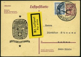 ERST-UND ERÖFFNUNGSFLÜGE 27.17.02 BRIEF, 21.4.1927, Breslau-Brünn Auf LPP 104, Pracht - Zeppelins