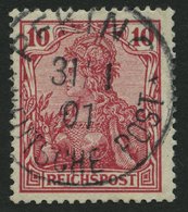DP CHINA P Vc O, Petschili: 1900, 10 Pf. Reichspost, Stempel PEKING, Pracht, Gepr. Jäschke-L., Mi. 55.- - Deutsche Post In China