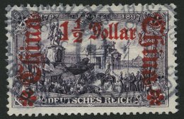 DP CHINA 36B O, 1905, 11/2 D. Auf 3 M., Ohne Wz., Gezähnt B, Pracht, Mi. 60.- - Chine (bureaux)