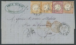 DP TÜRKEI V 18,19,21a BRIEF, 17.10.1873, 1/2 Gr. (2x Kleine Marke) Mit 1 Gr. Und 21/2 Gr. Großer Brustschild Auf Brief ü - Turchia (uffici)