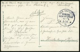 DP TÜRKEI 1916, MSP 14 (Dampfer GENERAL), Feldpost-Ansichtskarte Aus Damaskus, Pracht - Turquia (oficinas)