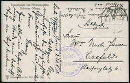 DP TÜRKEI 1918, Feldpoststation NAZARETH Auf Feldpost-Ansichtskarte, Briefstempel Funkerabteilung 1724, Pracht - Turquie (bureaux)