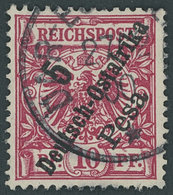 DEUTSCH-OSTAFRIKA 8b O, 1896, 5 Pf. Auf 10 Pf. Rotkarmin, üblich Gezähnt Pracht, Gepr. Jäschke-L., Mi. 120.- - Africa Orientale Tedesca