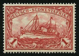 DSWA 29B *, 1919, 1 M. Rotkarmin, Mit Wz., Gezähnt B, Falzrest, Pracht, Mi. 50.- - Deutsch-Südwestafrika