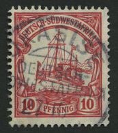 DSWA 26 O, OKASISE Auf 10 Pf. Karminrot, Pracht - German South West Africa