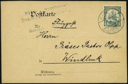 DSWA 25 BRIEF, 21.5.1914, 5 Pf. Grün Auf Karte Mit Stempel KARIBIB Und Nebenstempel Erste Flugpost Deutsch * Südwestafri - Sud-Ouest Africain Allemand