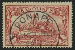 KAROLINEN 16 O, 1900, 1 M. Rot, Pracht, Mi. 70.- - Isole Caroline